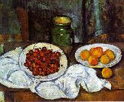 Paul Cezanne Cherries and Peaches oil on canvas